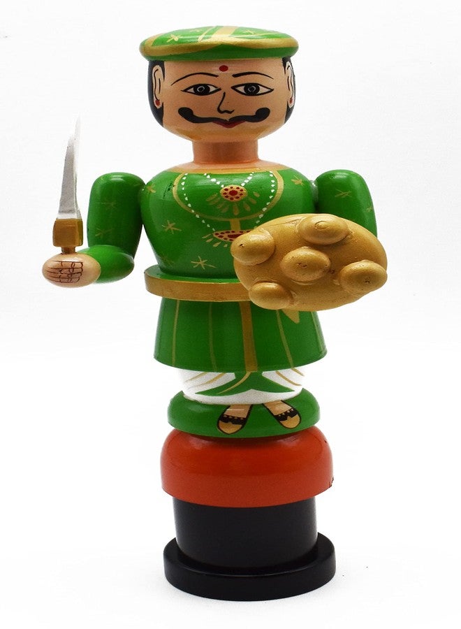justhandmade Just Handmade Wooden Soldier | Kondapalli Toys | Etikopakka Toys | Home Decor Showpiece (JHMSOLB11) - Image 5